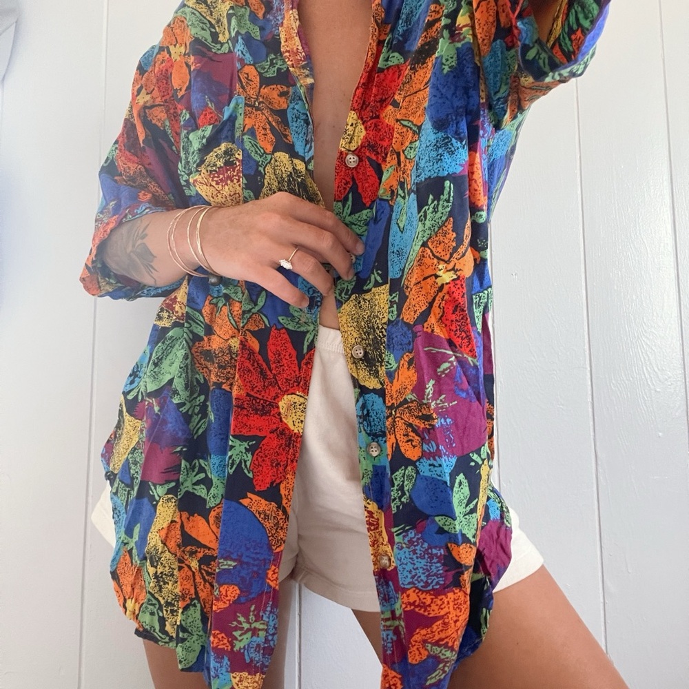 Retro Oversized Button-Down - image 4